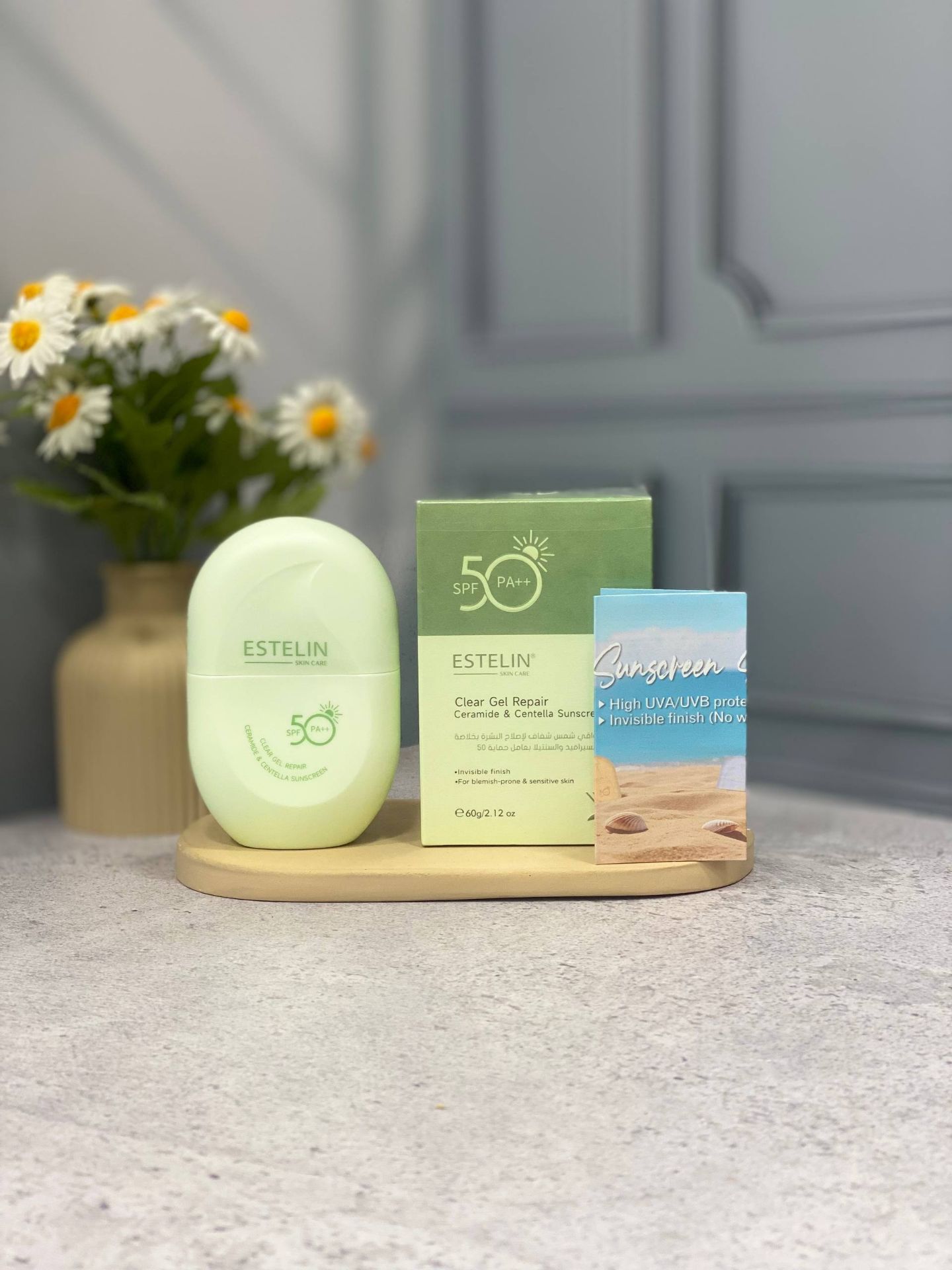 ضدآفتاب ترمیم‌کننده و آبرسان استلین   ++SPF50 PA