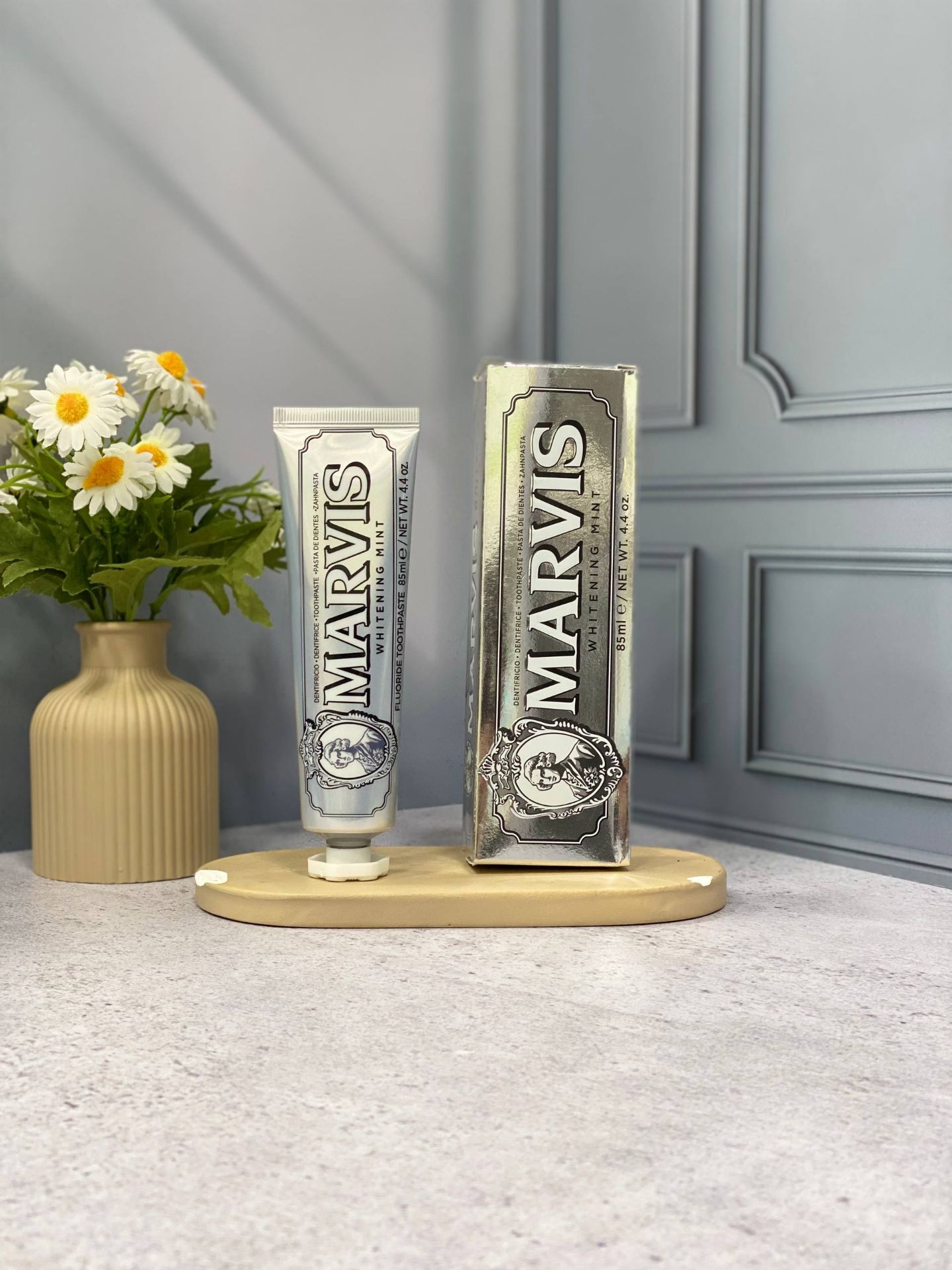 خمیردندان سفیدکننده مارویس مدل Whitening Mintمیل 85